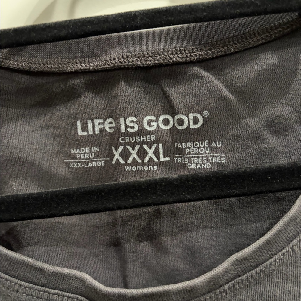 Life Is Good Women's Charcoal Tank Top - Picture 2 of 4